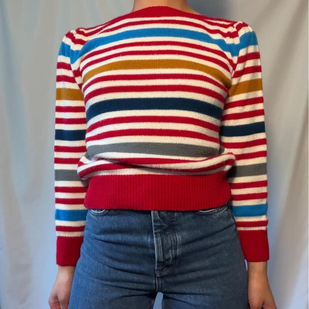 Vintage striped ski sweater